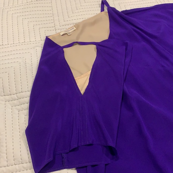 Lavender Brown silk dress - Picture 6 of 10
